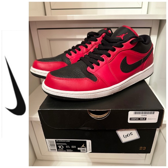 Jordan Other - Nike Air Jordan 1 Low Reverse Bred, Size 10